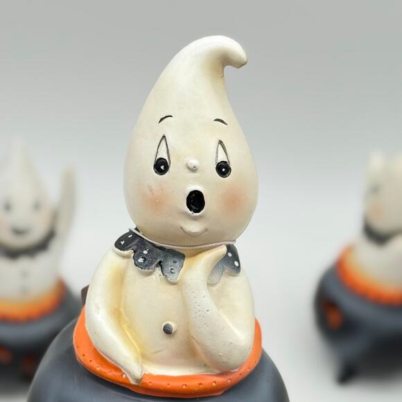 3 Johanna Parker Transpac Mini Cauldron Ghosts Light Up Halloween Set NEW - Picture 7 of 9